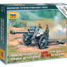 Немецкая 105 мм гаубица 18/18М с расчетом. Масштаб 1:72