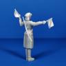 Фигура регулировщицы в Берлине 1945 г, поза 1. Масштаб 1:35