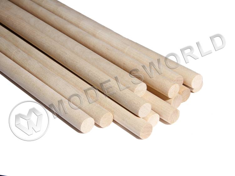 Комплект круглая заготовка, береза. Диаметр 11 мм, длина 50 см, 30 шт - фото 1