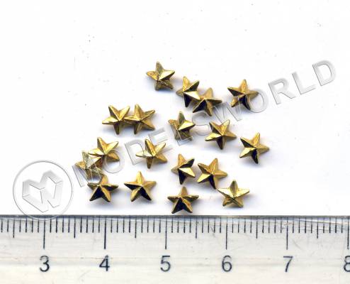 Декоративный элемент, звезда, металл 1 шт.
