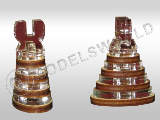 Держатель модели,берёза/оргстекло , 49мм, 1 шт.