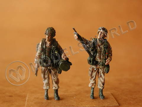 Набор фигур U.S. Airborne Desert Storm II (2 фигурки) Масштаб 1:48 - фото 1