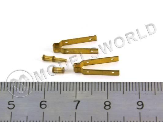 Петля для руля, латунь, 2.5 мм 1 пара