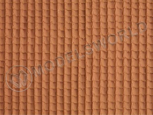 3D Черепица, красная, 30х12 см