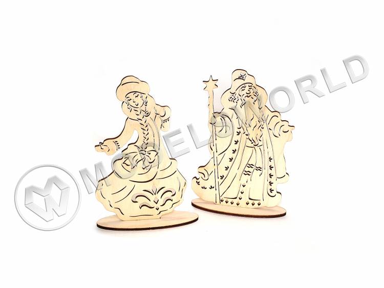 Дед Мороз и Снегурочка. Набор для сборки - фото 1