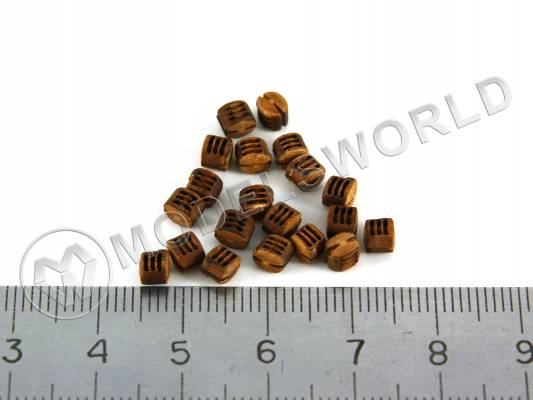 Блок трехшкивный 4 мм, груша, 10 шт