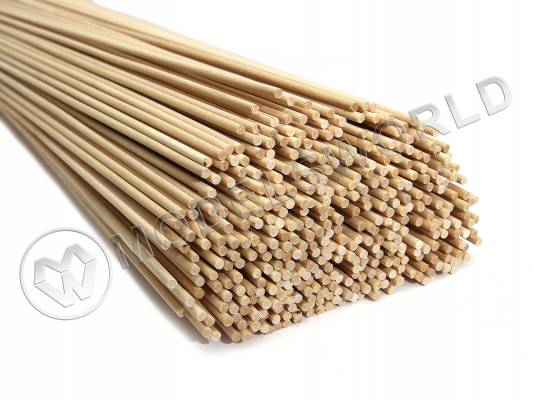 Круглая заготовка, береза. Диаметр 3 мм, длина 50 см (1 шт)