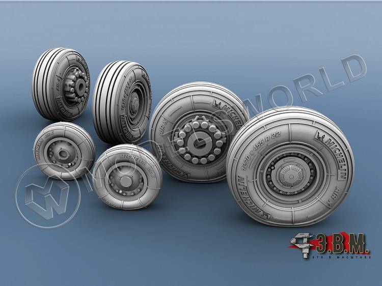 Колеса шасси Airbus A321 / A321neo / A321ceo. Масштаб 1:144 - фото 1