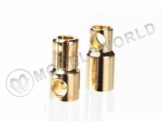 Разъем HXT 6.0 мм позолоченный "мама/папа"