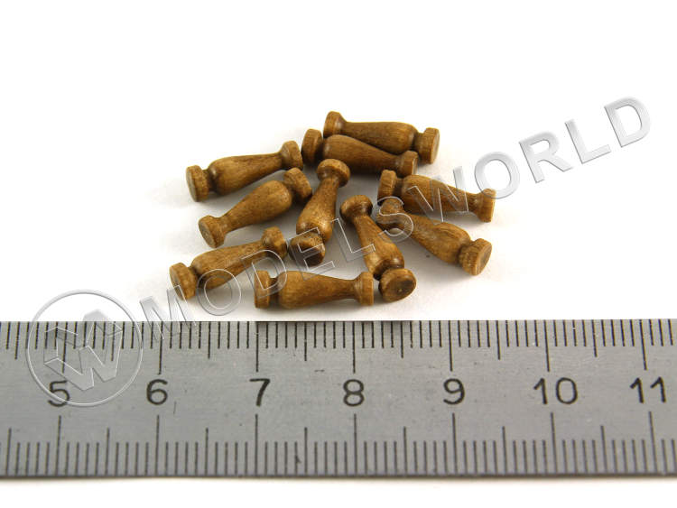 Пиллерсы, орех, 12 мм, 10 шт - фото 1