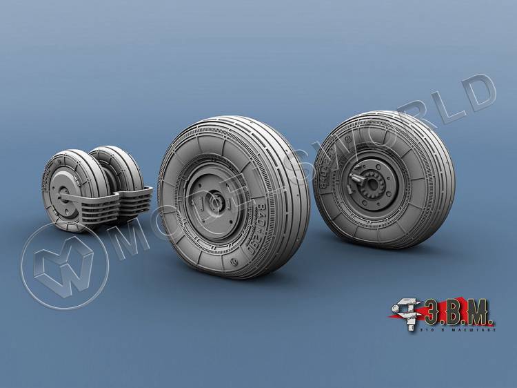 Колеса шасси МиГ-29 (9-13). Масштаб 1:72 - фото 1