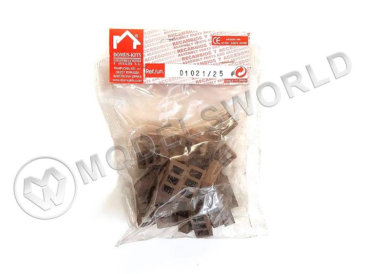 Набор темных кирпичей, масштаб 1:10, 25 шт - фото 1