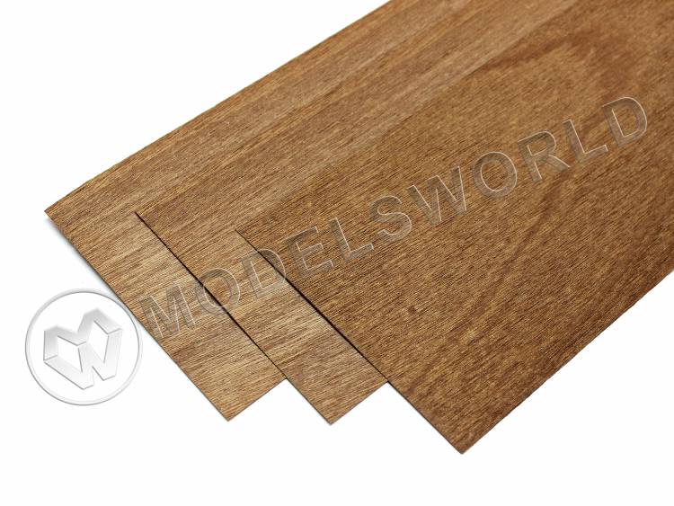 Шпон красного дерева 500х120х0.6 мм - фото 1