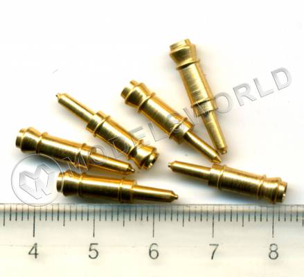Ствол пушки усеченный, латунь, 20 мм, 2 шт