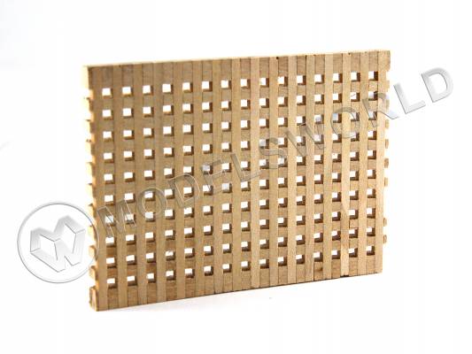 Заготовка для трюмных решеток. Ячейка 2.5х2.5 мм. Размеры 75х60х4 мм