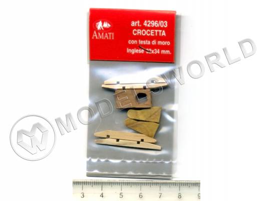 Эзельгофт английского типа и салинг 32х34 мм, 1 шт