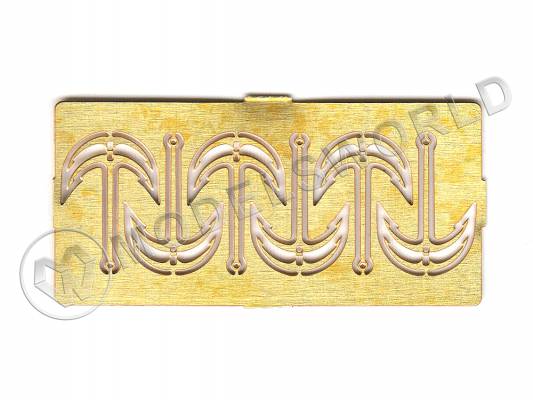 Якорь-кошка, латунь, 12 мм, 6 шт