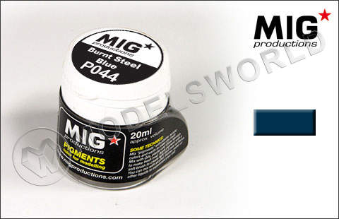 Пигмент MIG "сталь чёрно-синяя", 20 мл - фото 1
