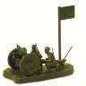Советская 76-мм полковая пушка с расчетом. Масштаб 1:72