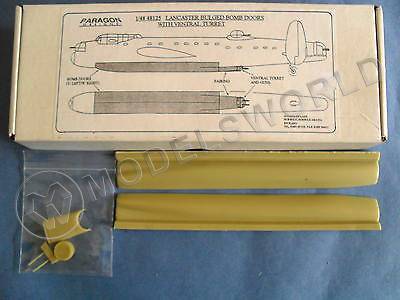 Дополнение двери бомбовых люков и подфезюляжная туррель для самолета Lancaster. Масштаб 1:48