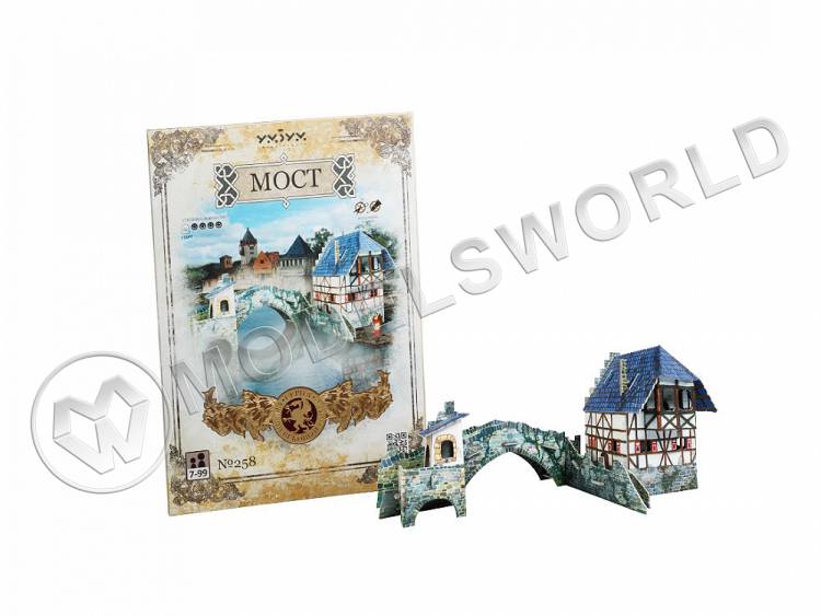 Модель из бумаги Мост, серия Средневековый город - фото 1