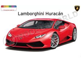 Склеиваемая пластиковая модель Lamborghini Huracan Pre-Painted (Red). Масштаб 1:24