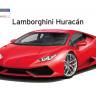 Склеиваемая пластиковая модель Lamborghini Huracan Pre-Painted (Red). Масштаб 1:24