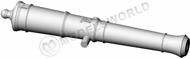 Ствол пушки, калибр 6 фунтов, герб, тип Armstrong, 34.8 мм, фотополимер, 2 шт.  Масштаб 1:72