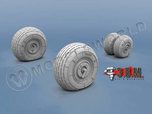 Колеса шасси Ми-24, Звезда. Масштаб 1:48