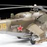 Склеиваемая пластиковая модель Советский ударный вертолет Ми-24В/ВП. Масштаб 1:48