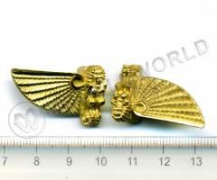 Декоративный элемент, сирена с крылом, 30 мм, металл 1 шт.