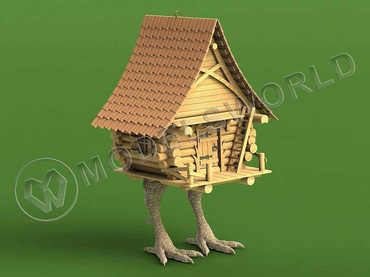 Набор для постройки модели Ёлочная игрушка - избушка на курьих ножках. Масштаб 1:72 Набор для постройки модели Ёлочная игрушка - избушка на курьих ножках. Масштаб 1:72 - фото 1