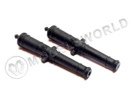 Cтвол 24ф русской пушки с гербом 45 мм MASTER KORABEL, фотополимер, 2 шт