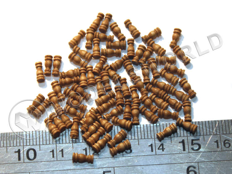 Пиллерсы, орех, 6 мм, 10 шт - фото 1