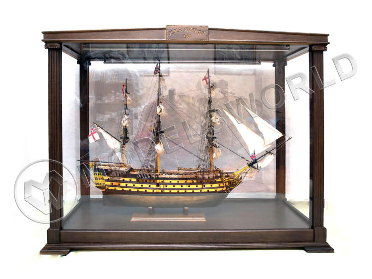 Модель линейного корабля HMS Victory (в футляре). Масштаб 1:84 - фото 1