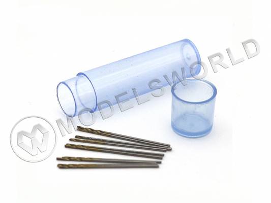 Мини-сверло JAS, HSS 6542 (M2), титановое покрытие, d 0.7 мм, 10 шт