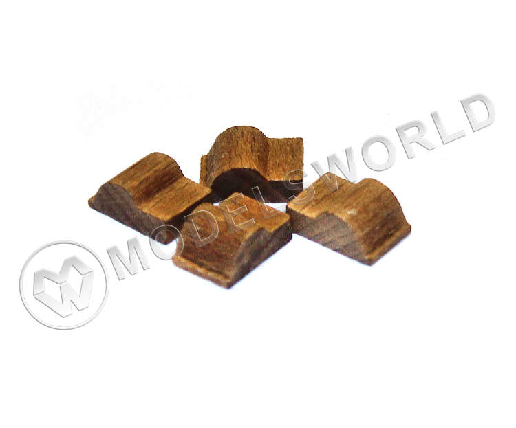 Эзельгофт французского типа, орех, 8х12 мм, 1 шт - фото 1