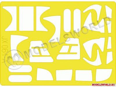 Окрасочная маска для UH-60A, Academy. Масштаб 1:35