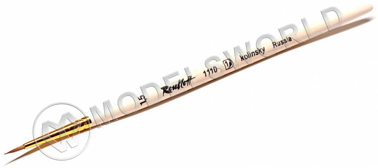 Кисть круглая укороченная Roubloff из волоса колонка № 1.5 Кисть круглая укороченная Roubloff из волоса колонка № 1.5 - фото 1