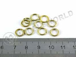 Кольцо, латунь. Внутрений диаметр 6 мм, 100 шт