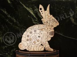 Стимпанк-заяц на подставке