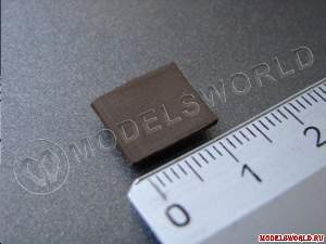 Кровля квадратная темная 10х12 мм, масштаб 1:10, 1000 шт. - фото 1