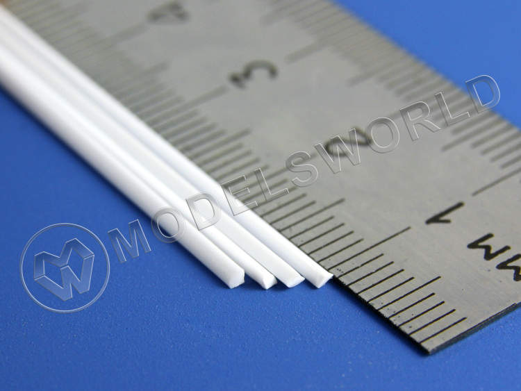 Пруток пластиковый четверть круга 1.0 мм, 5 шт - фото 1