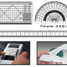 Гибкие шаблоны (линейка, транспортир), пленка 0.05 мм