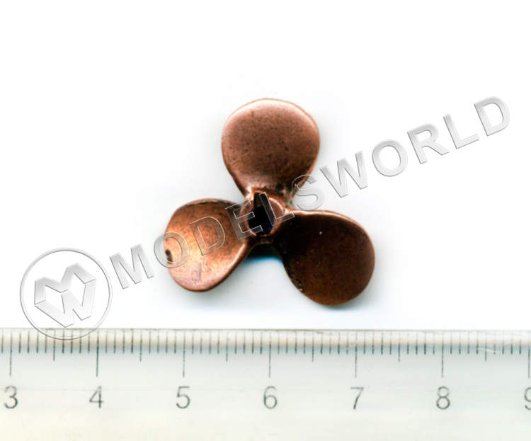 Винт трехлопастной левый, металл, 30 мм, 1 шт - фото 1