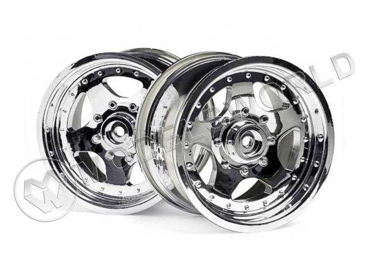 Диски трак 1/10 - AR5 CHROME (83x56 мм), 2 шт - фото 1