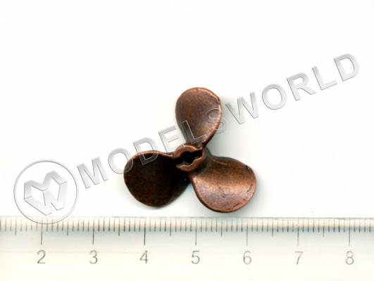 Винт трехлопастной правый, металл, 30 мм, 1 шт