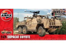 Склеиваемая пластиковая модель Британский бронеавтомобиль Supacat HMT600 Coyote. Масштаб 1:48