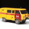 Склеиваемая пластиковая модель УАЗ "3909" Аварийная газовая служба. Масштаб 1:43