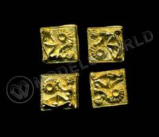 Декоративный элемент, сидящий человек, 12 мм, металл 1 шт.